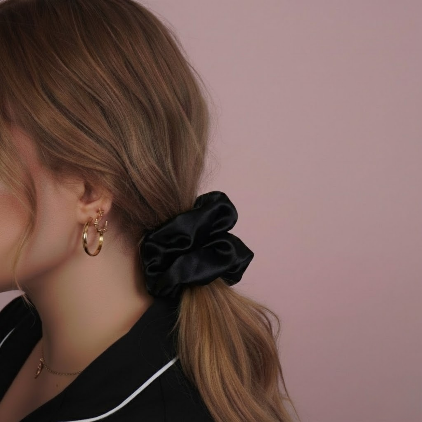 Ophelia Satin Scrunchie Duo | Vegan Saten İkili Saç Tokası