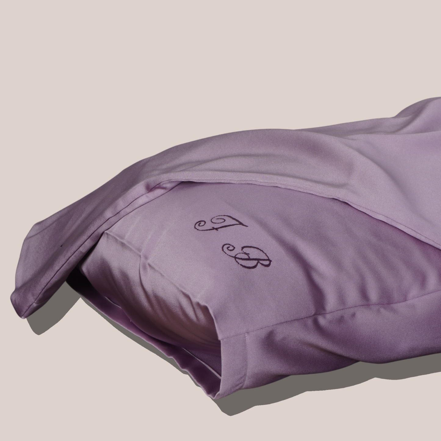 Lilac Satin Beauty Pillowcase– Customizable Satin Pillowcase