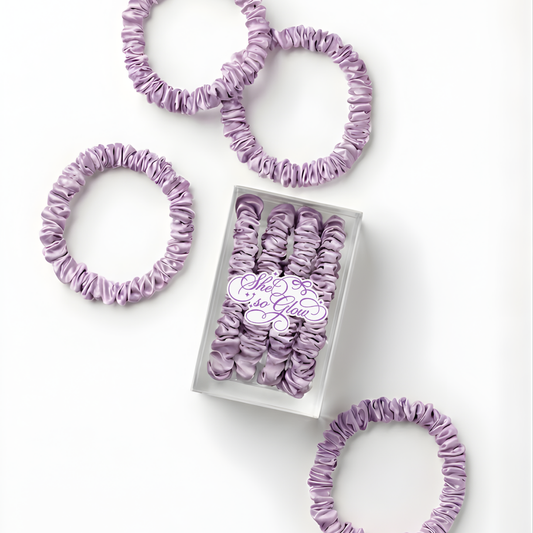 4'lü Lavender (Lila) XS Saten Toka Seti