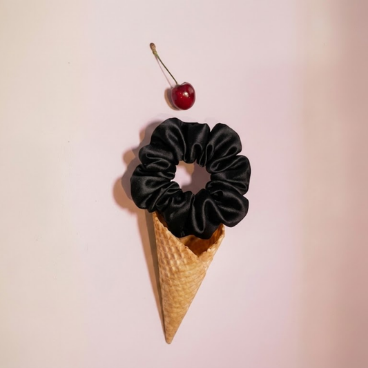 Ophelia Satin Scrunchie Duo | Vegan Saten İkili Saç Tokası