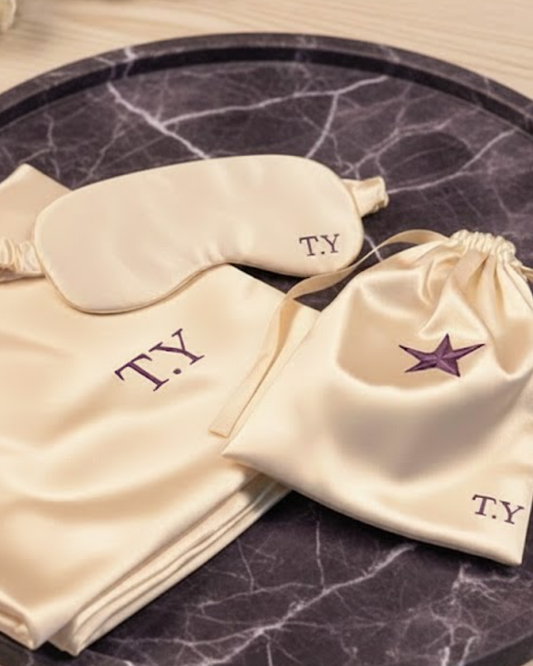 Victoria Edition Beauty Sleep Set | Saten Uyku & Güzellik Set