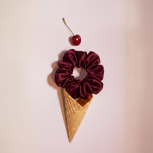 Elizabeth Satin Scrunchie Duo