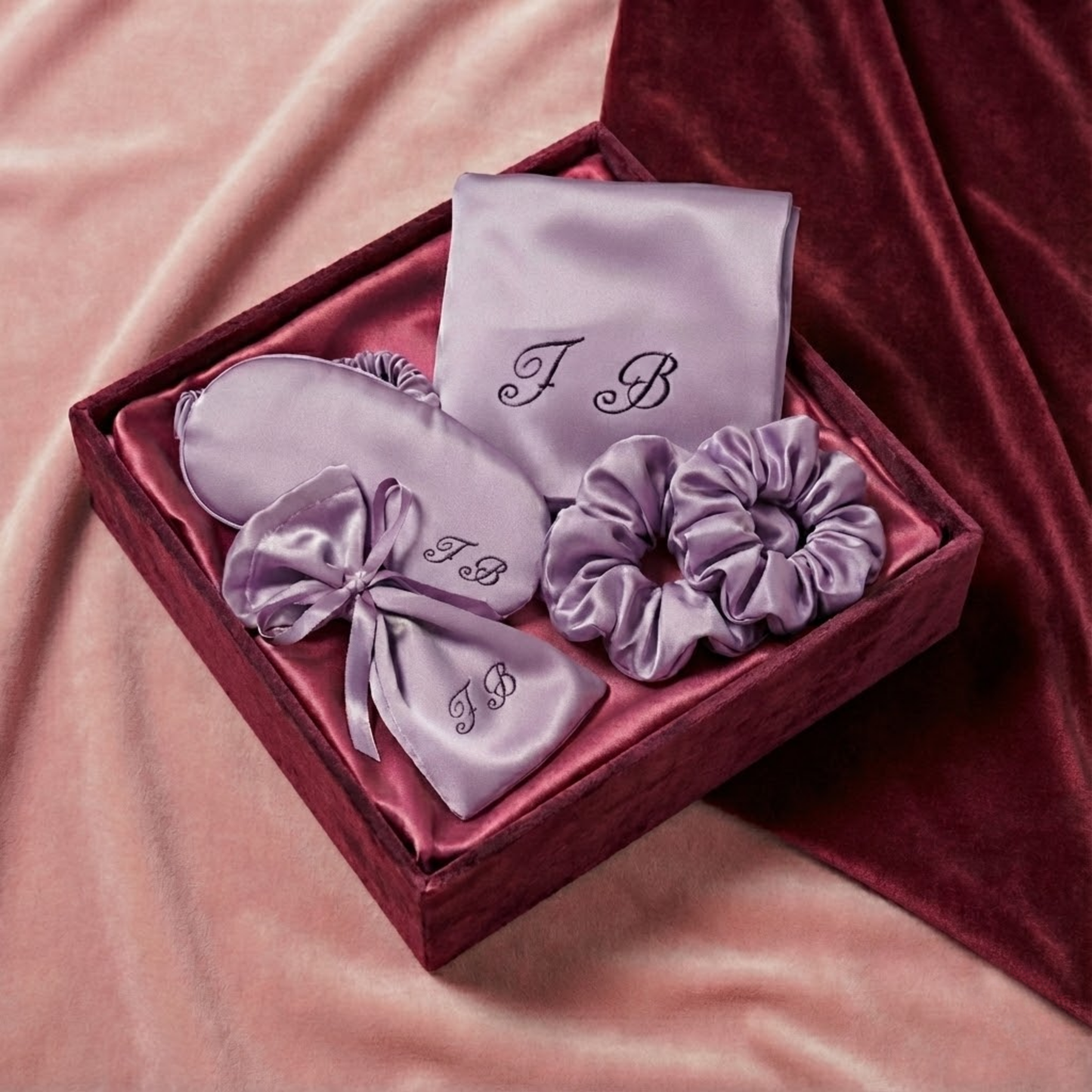 Lilac Edition Beauty Sleep Set | Saten Uyku & Güzellik Set