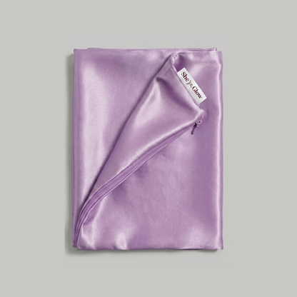 Lilac Satin Beauty Pillowcase– Customizable Satin Pillowcase 