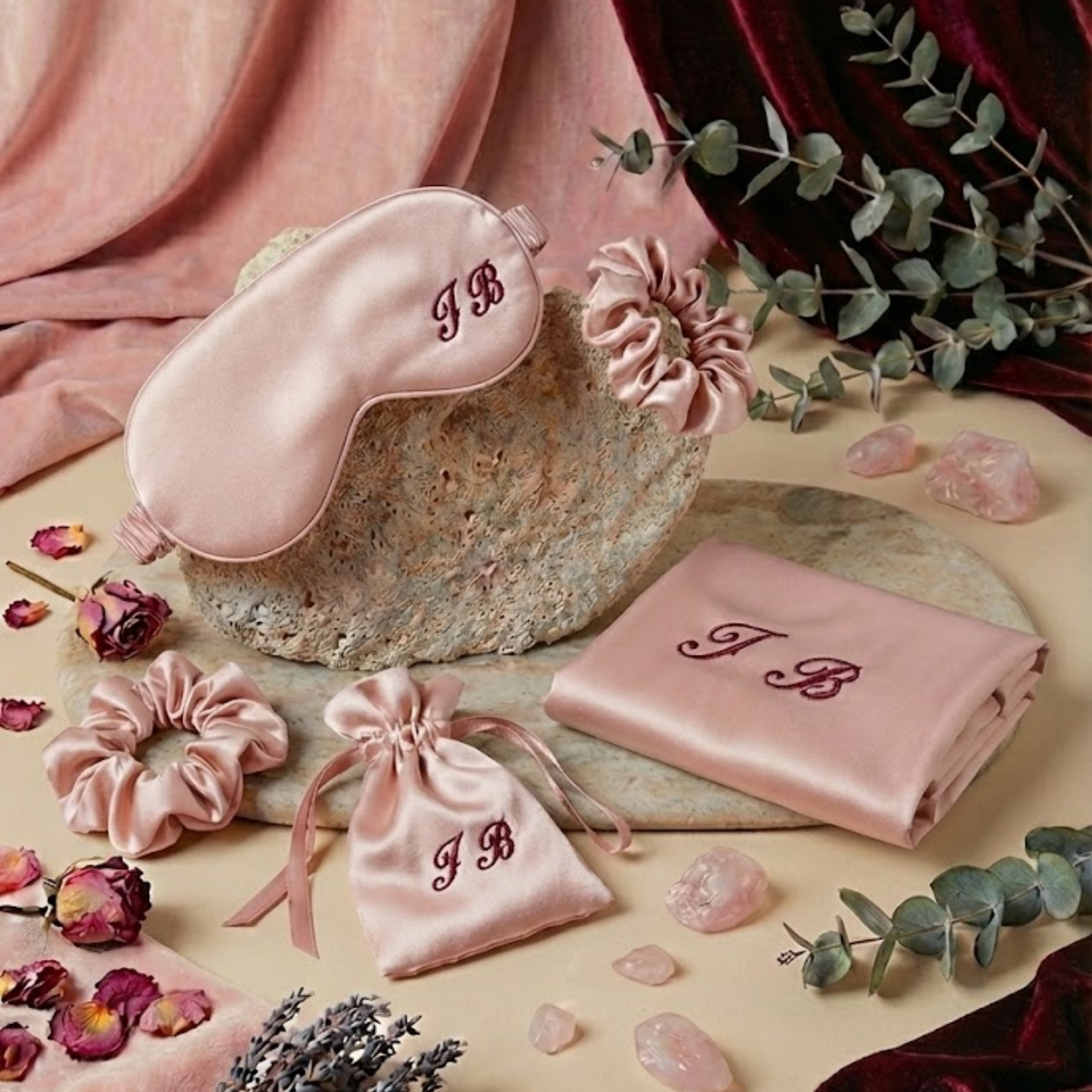 Fiona Edition Beauty Sleep Set | Saten Uyku & Güzellik Set