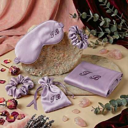 Lilac Edition Beauty Sleep Set | Saten Uyku & Güzellik Set
